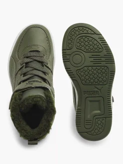 Puma Jongensschoenen-Groene Rebound Joy Fur Ps