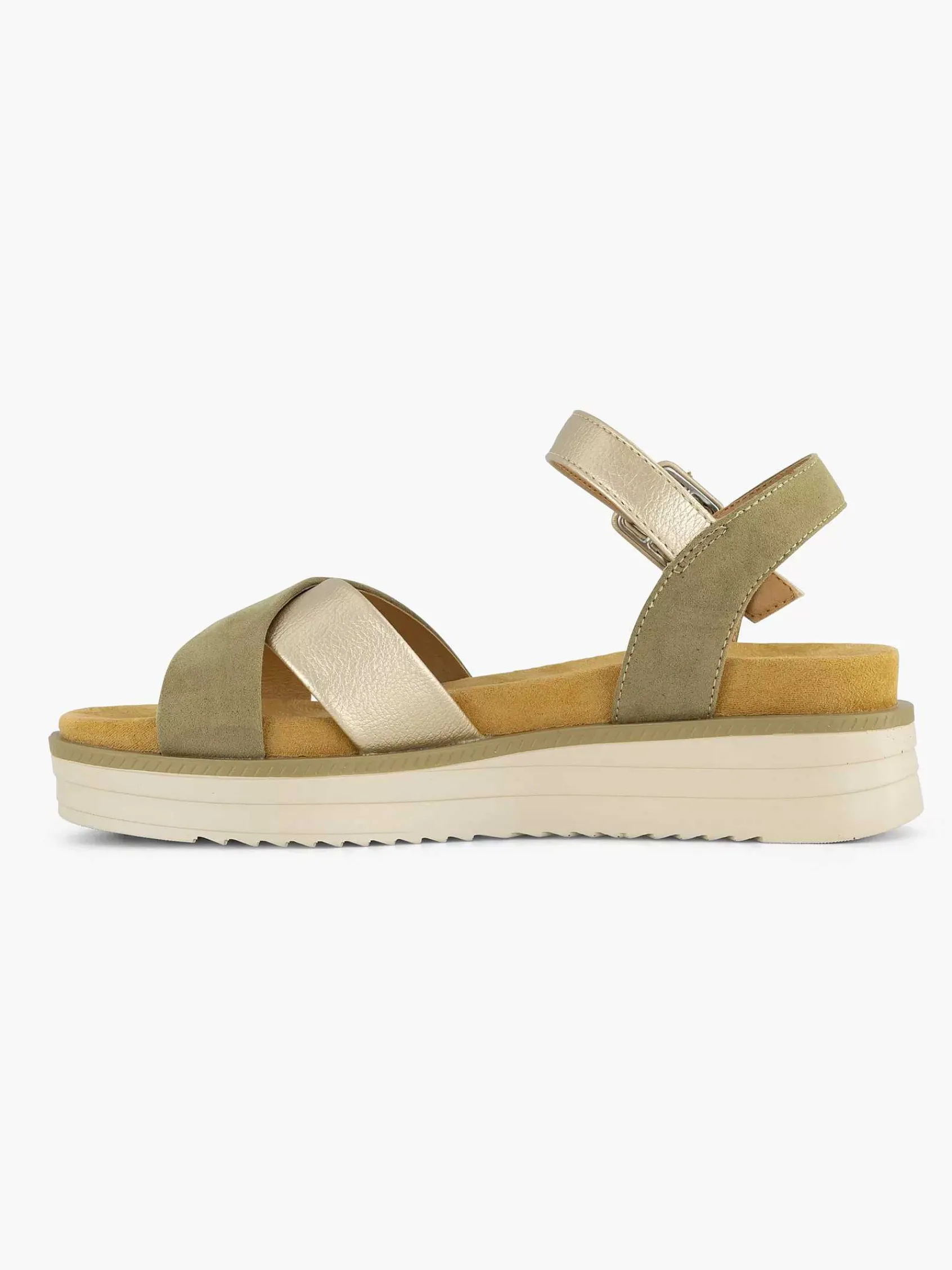 Graceland Sandalen-Groene Sandaal
