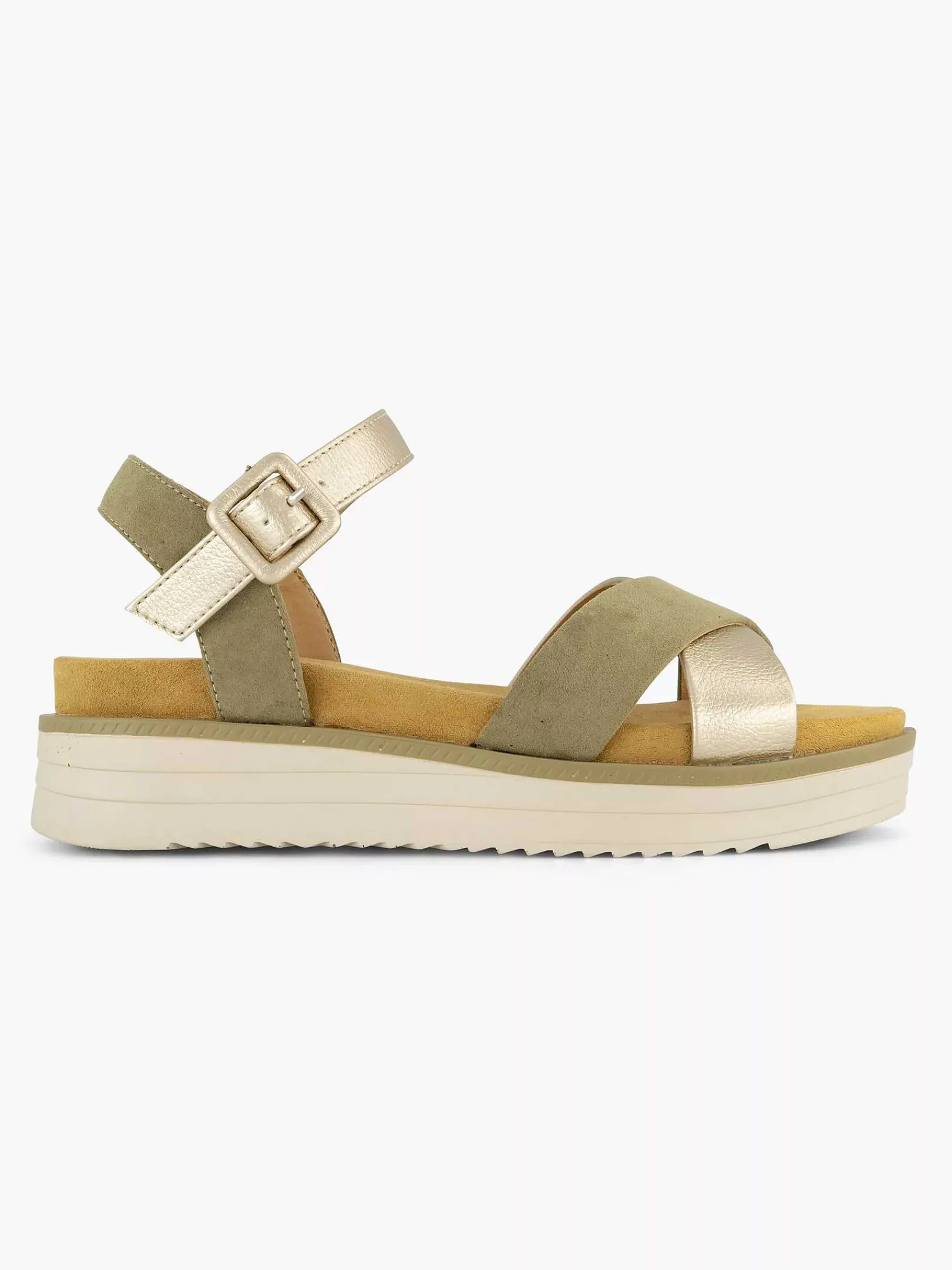 Graceland Sandalen-Groene Sandaal