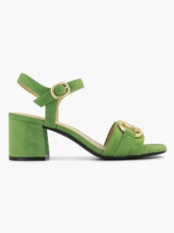Graceland Sandalen-Groene Sandalette Sierketting