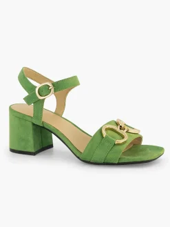 Graceland Sandalen-Groene Sandalette Sierketting