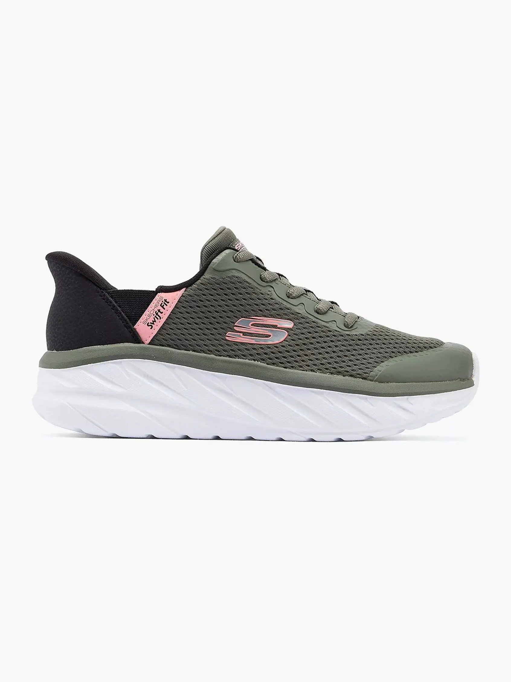 Skechers Sneakers-Groene Sneaker Swift Fit - Hands Free Premium Cushioning