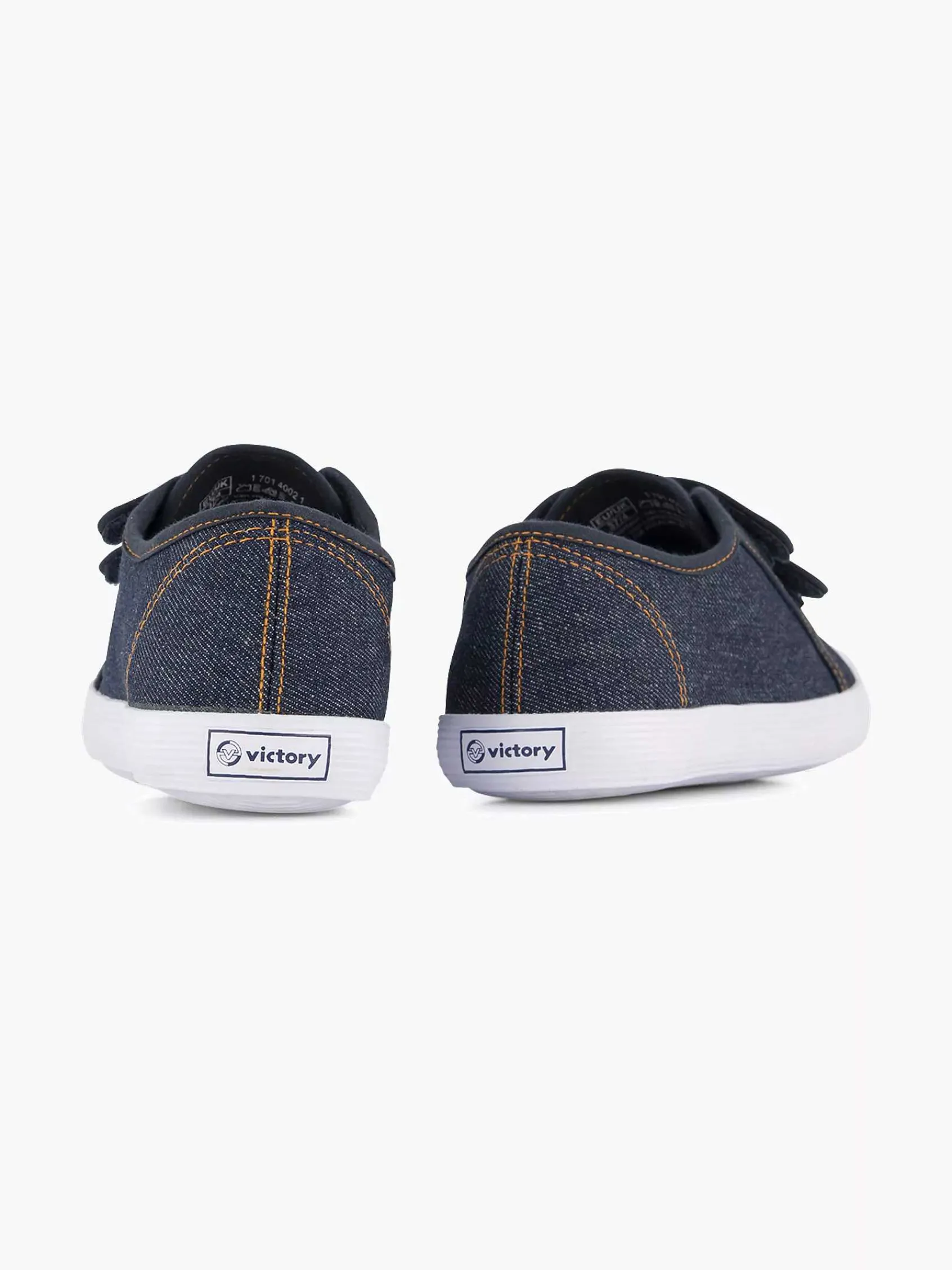 Vty Babyschoenen-Jeansblauwe Gymschoen Klittenband