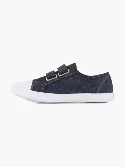 Vty Babyschoenen-Jeansblauwe Gymschoen Klittenband