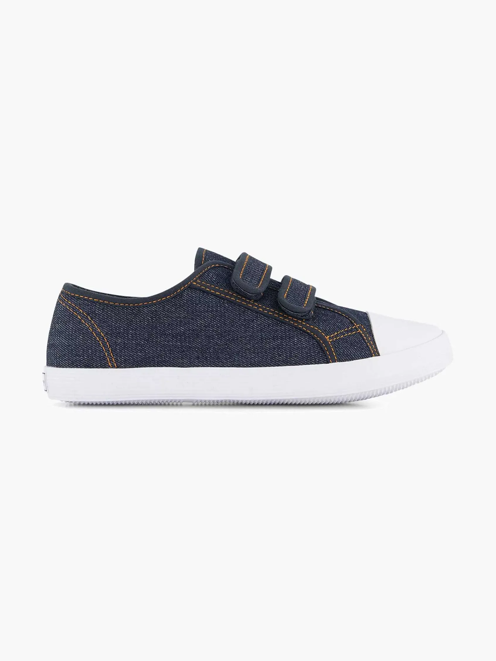 Vty Babyschoenen-Jeansblauwe Gymschoen Klittenband