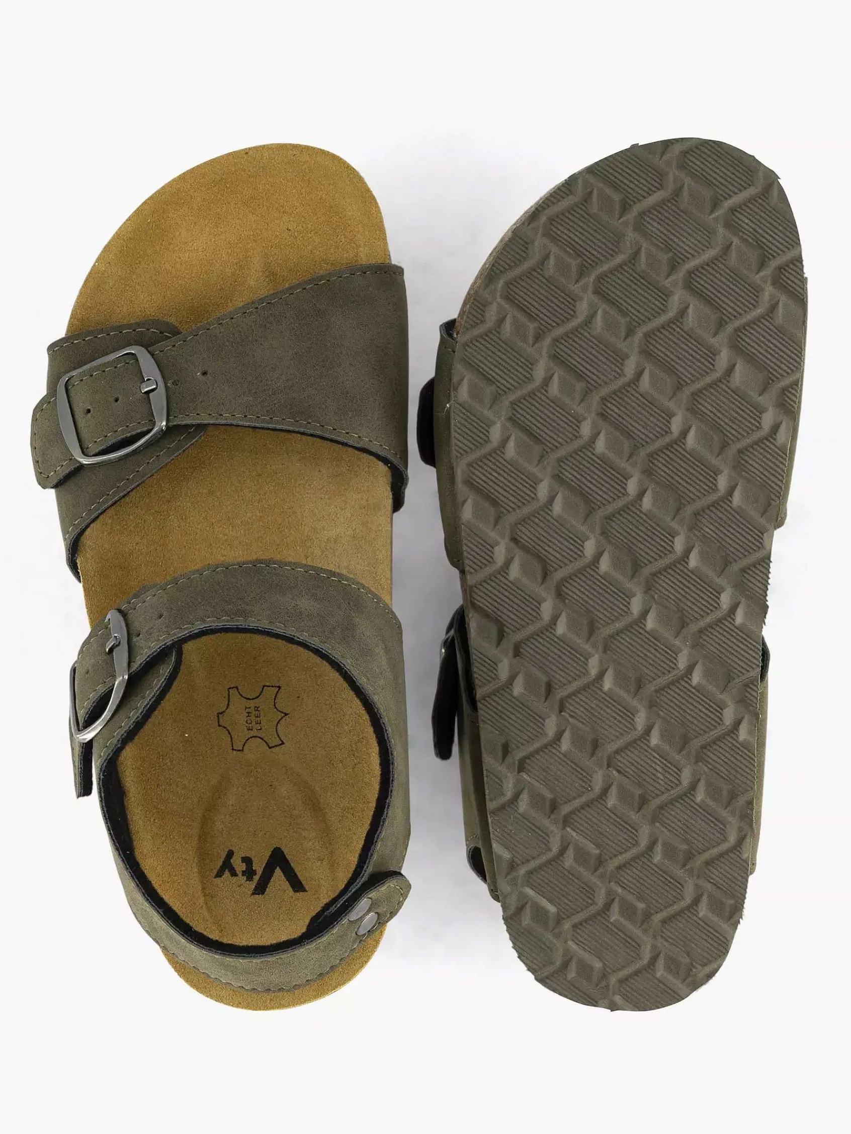 Vty Jongensschoenen-Khaki Sandaal
