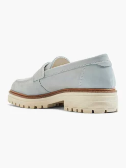 5th Avenue Instappers-Lichtblauwe Chunky Nubuck Loafer