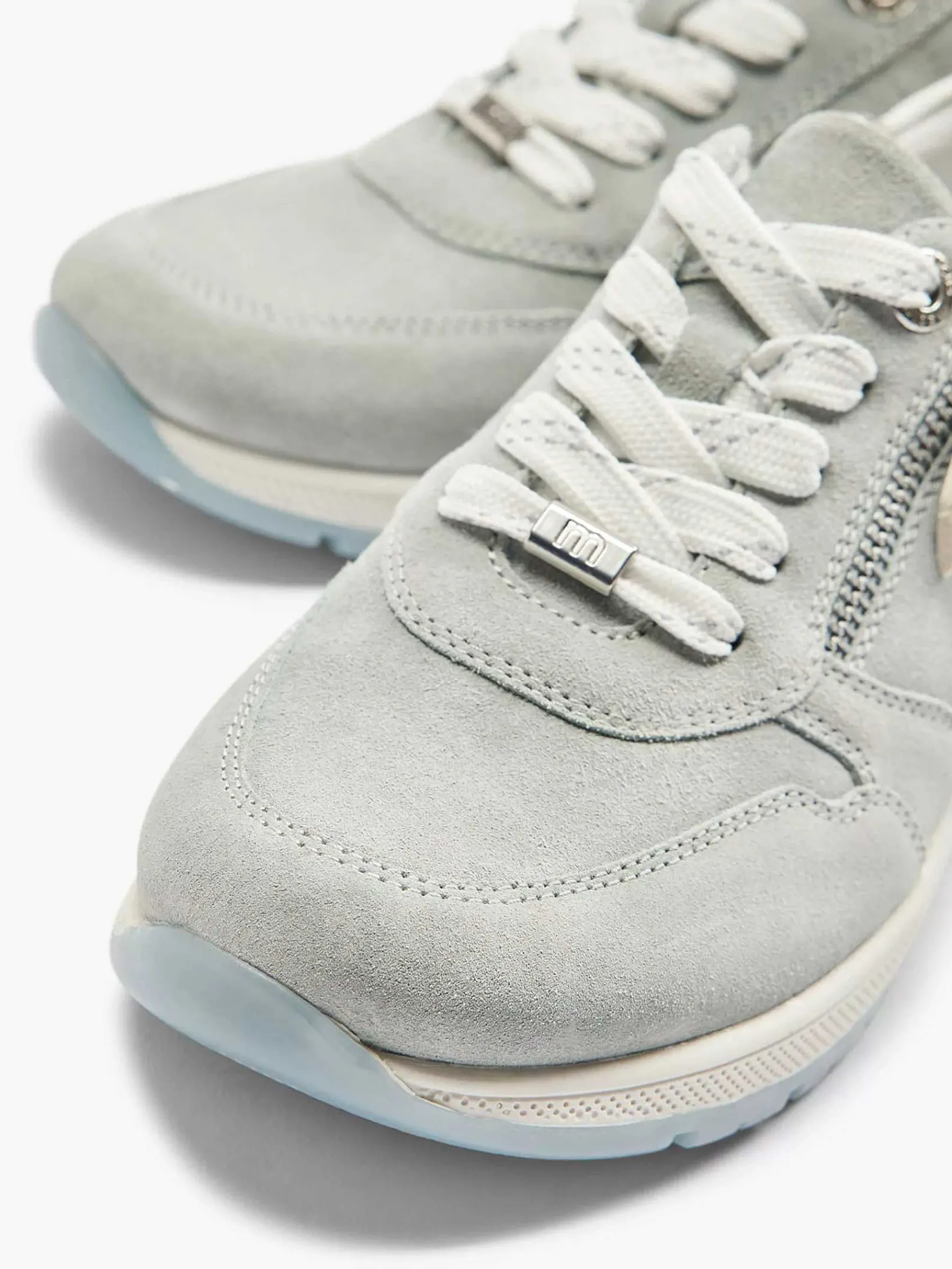 Medicus Comfort Schoenen-Lichtblauwe Leren Sneaker