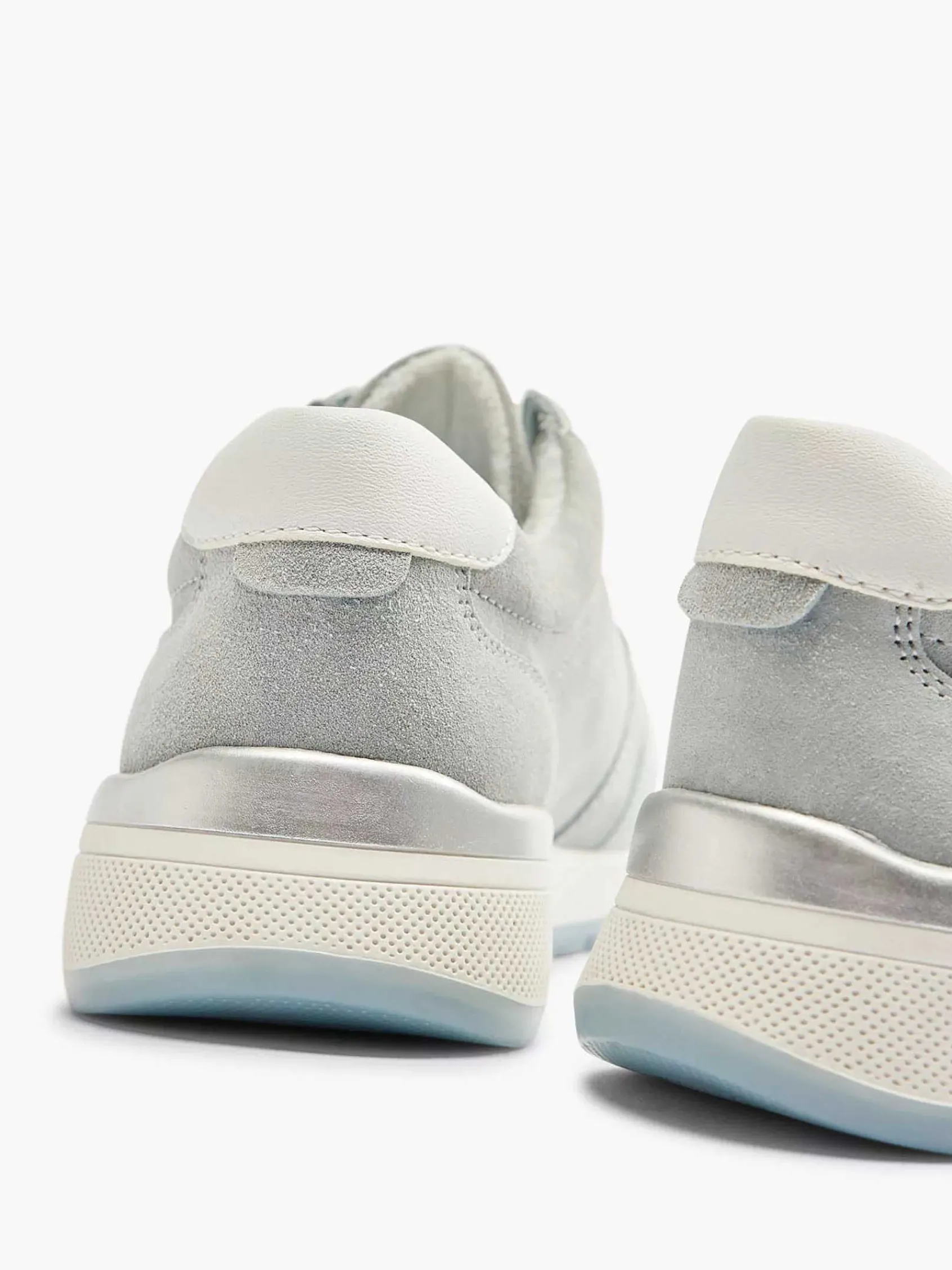 Medicus Comfort Schoenen-Lichtblauwe Leren Sneaker