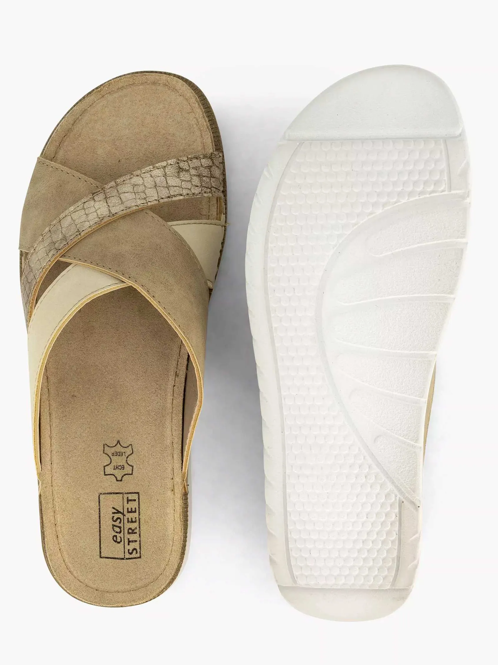 Easy Street Comfort Schoenen-Lichtbruine Comfort Slipper