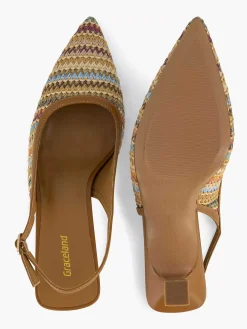 Graceland Pumps-Lichtbruine Slingback