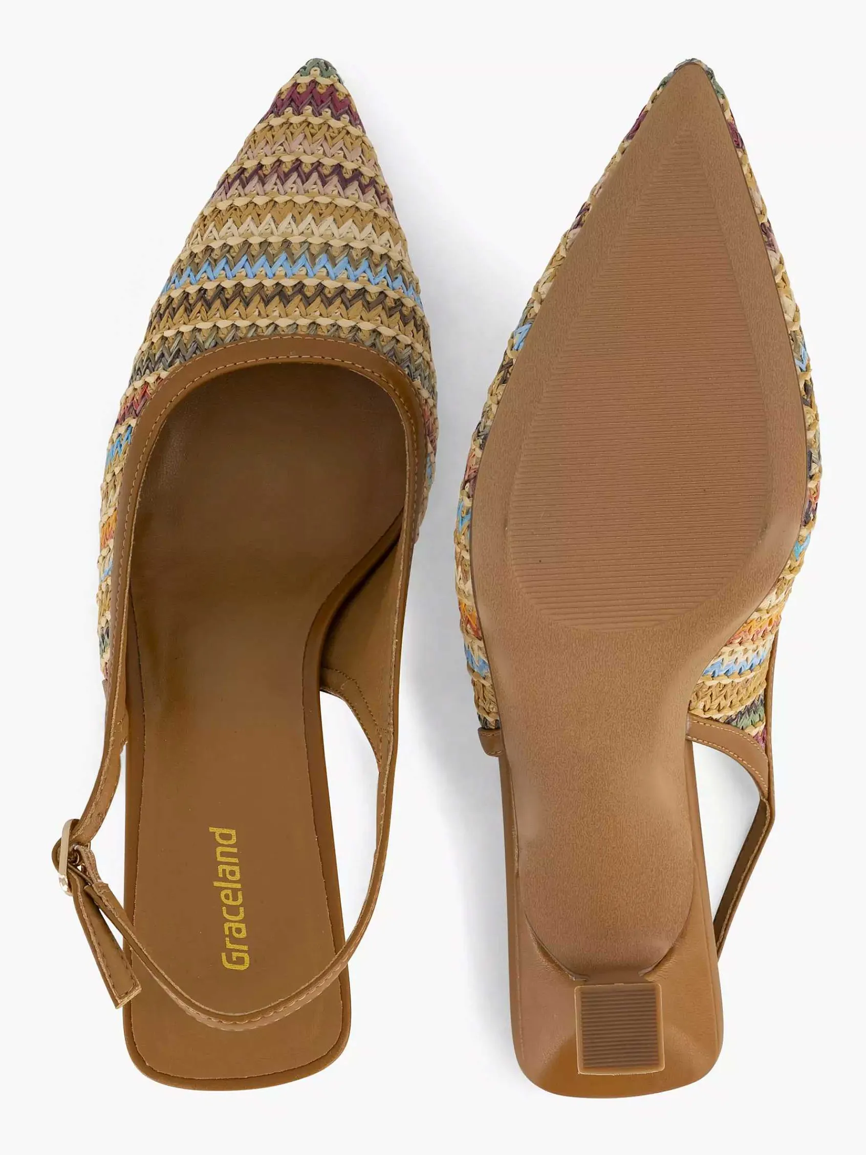 Graceland Pumps-Lichtbruine Slingback