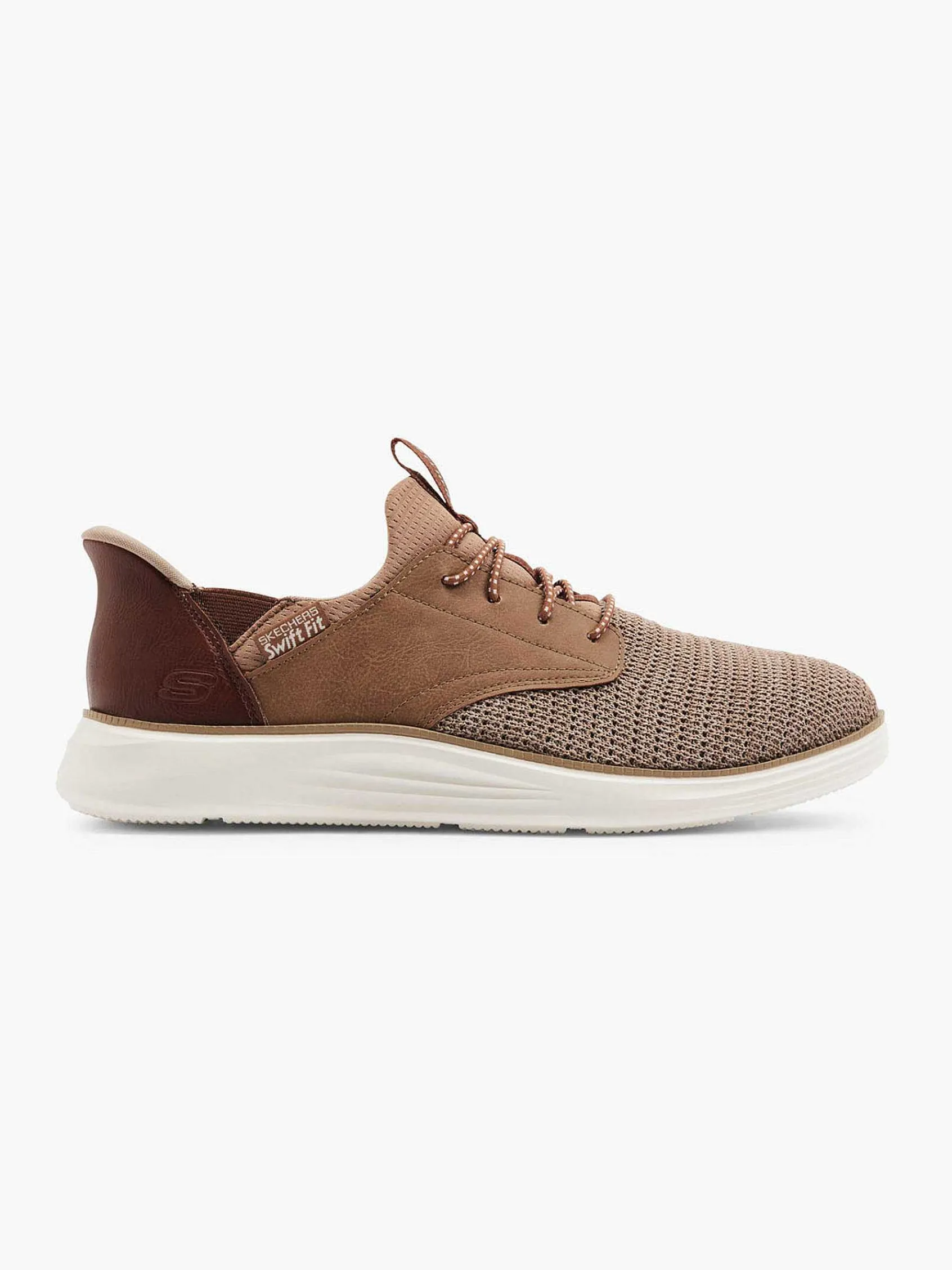 Skechers Sneakers-Lichtbruine Sneaker Swift Fit - Hands Free Memory Foam