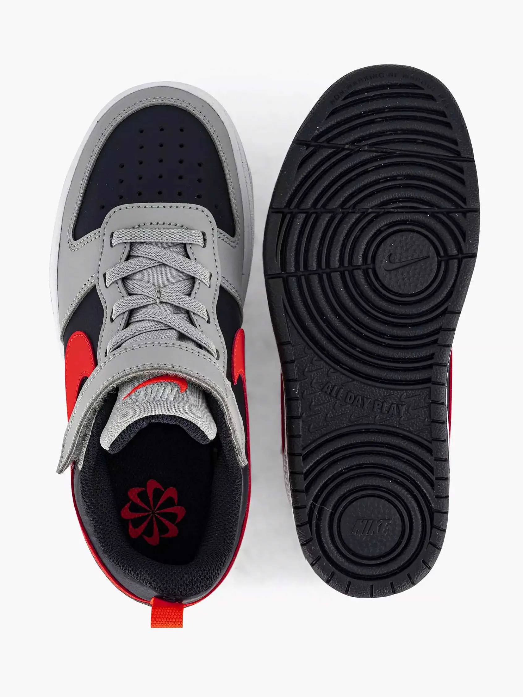 Nike Jongensschoenen-Lichtgrijze Court Borough Low Recraft