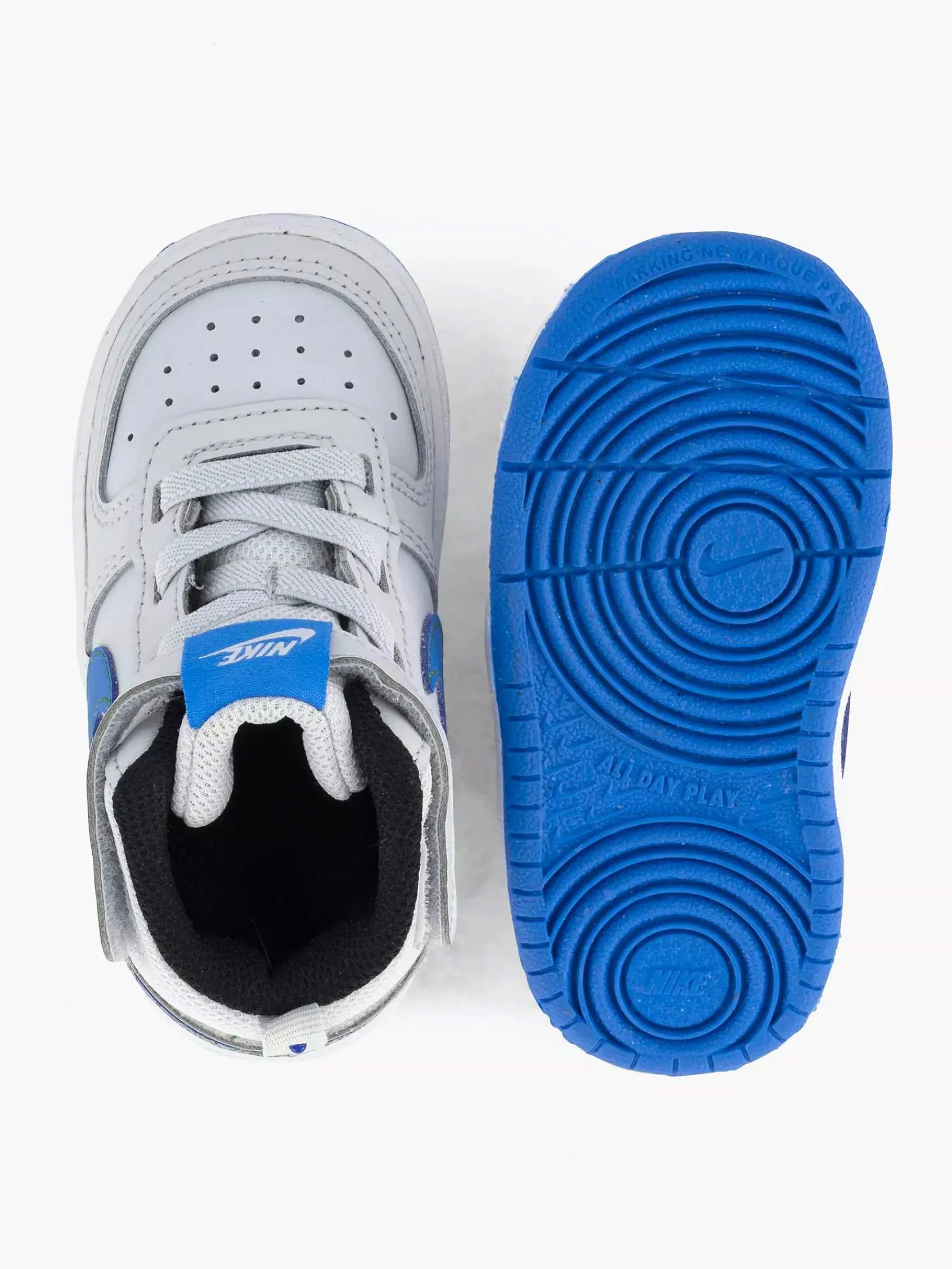 Nike Jongensschoenen-Lichtgrijze Court Borough Mid 2