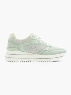 Graceland Sneakers-Lichtgroene Sneaker Platform