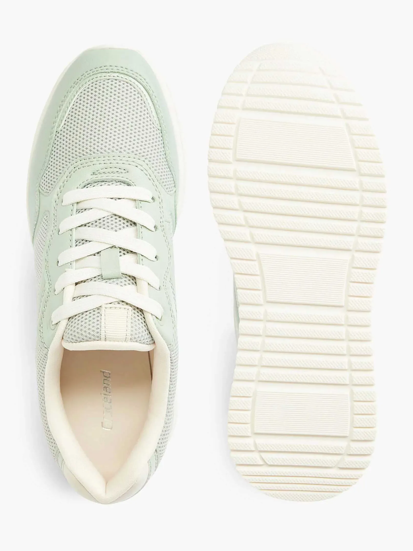 Graceland Sneakers-Lichtgroene Sneaker Platform