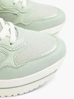 Graceland Sneakers-Lichtgroene Sneaker Platform
