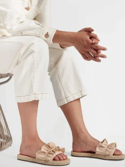 Graceland Slippers-Lichtoranje Slipper Roesjes