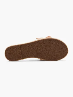 Graceland Slippers-Lichtoranje Slipper Roesjes