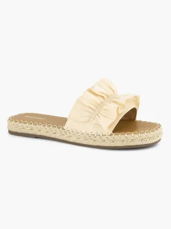 Graceland Slippers-Lichtoranje Slipper Roesjes