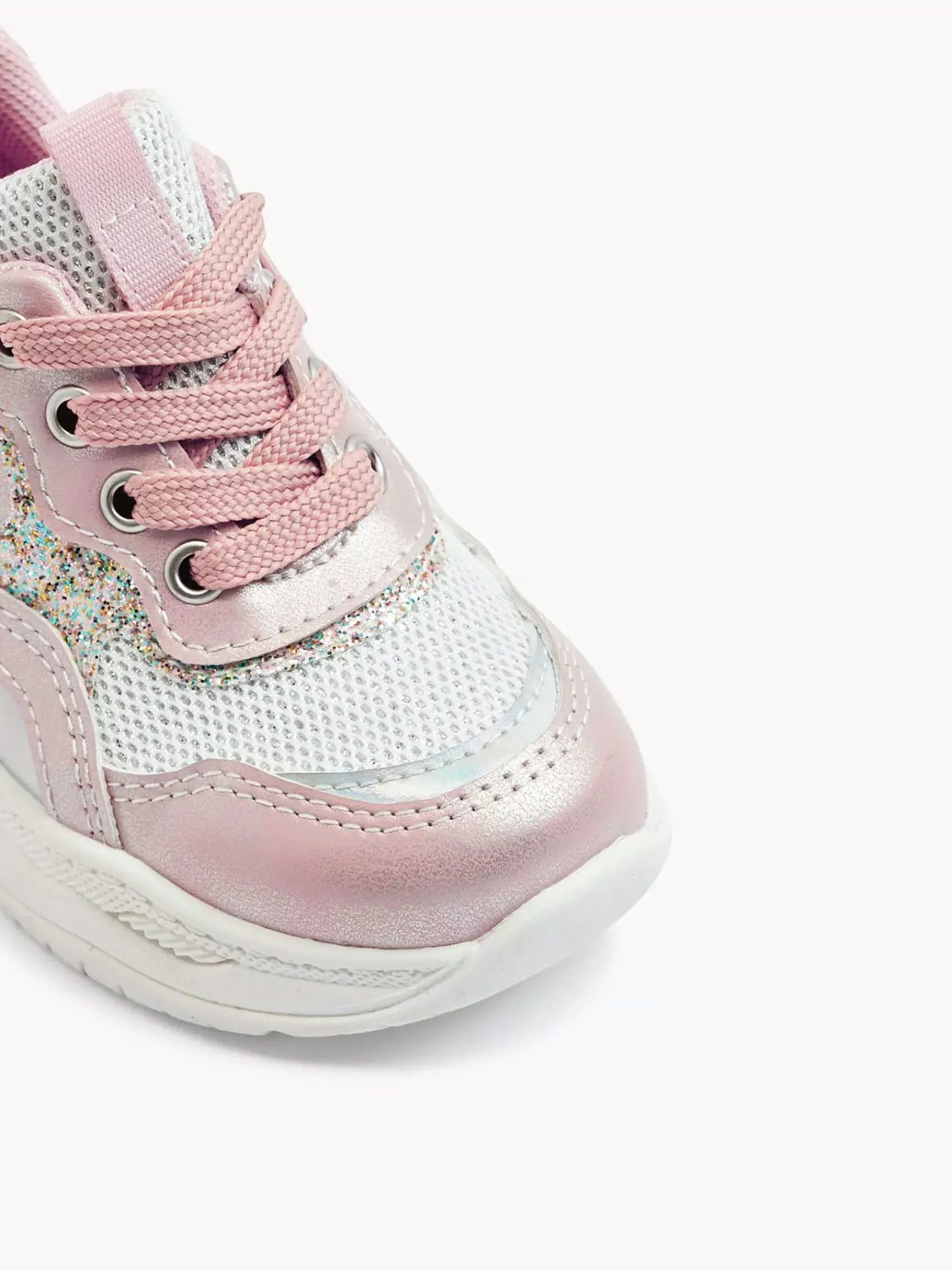 Graceland Jongensschoenen-Lichtroze Sneaker Glitters