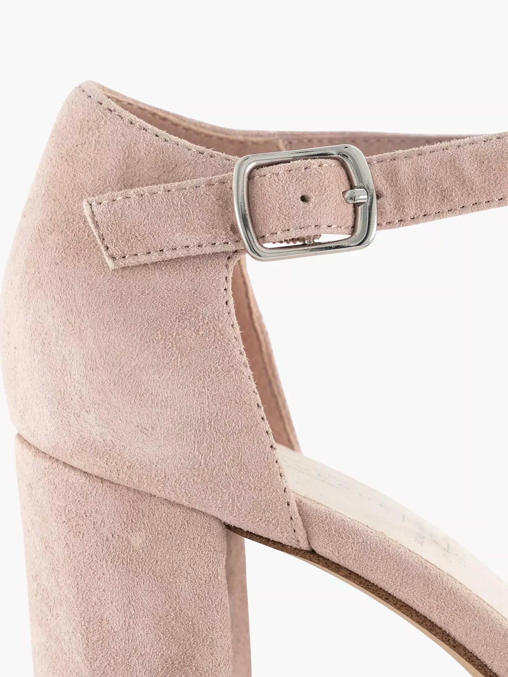 5th Avenue Sandalen-Lichtroze Suede Sandalette