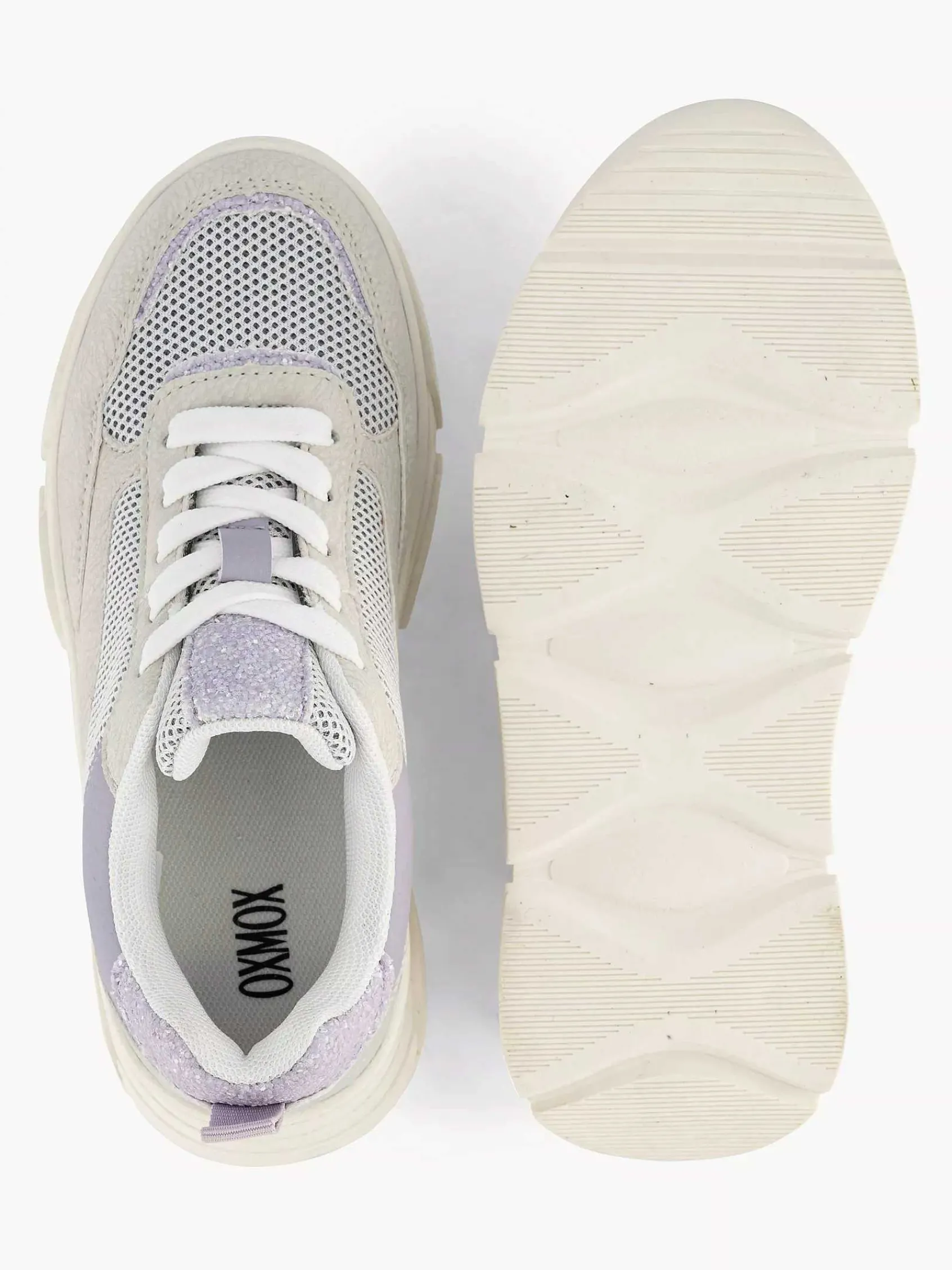 Oxmox Babyschoenen-Lila Chunky Sneaker
