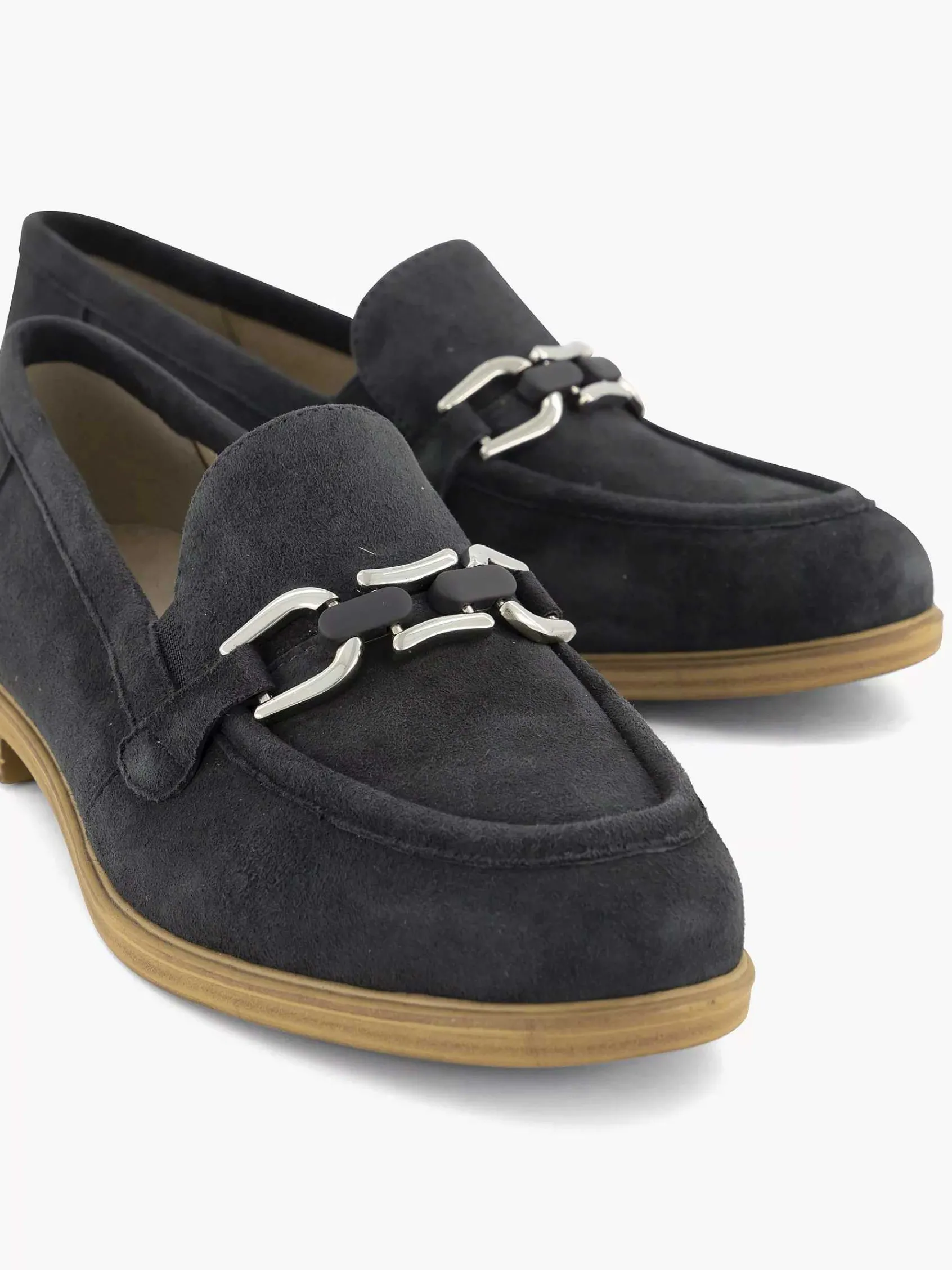 Medicus Comfort Schoenen-Marineblauwe Leren Instapper