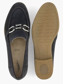 Medicus Comfort Schoenen-Marineblauwe Leren Instapper
