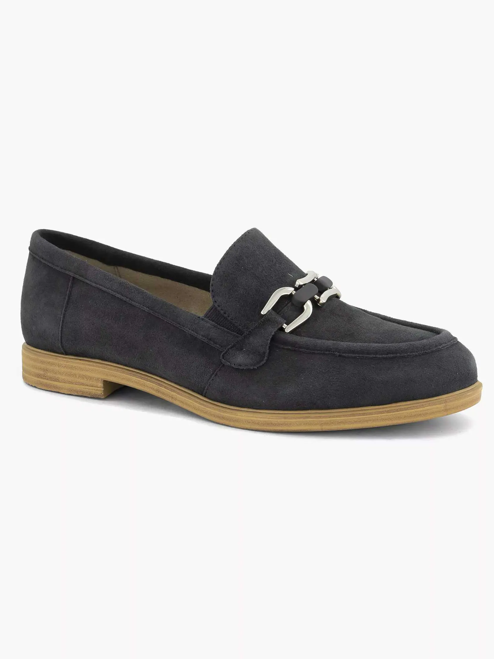 Medicus Comfort Schoenen-Marineblauwe Leren Instapper