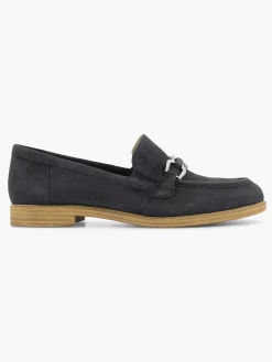 Medicus Comfort Schoenen-Marineblauwe Leren Instapper