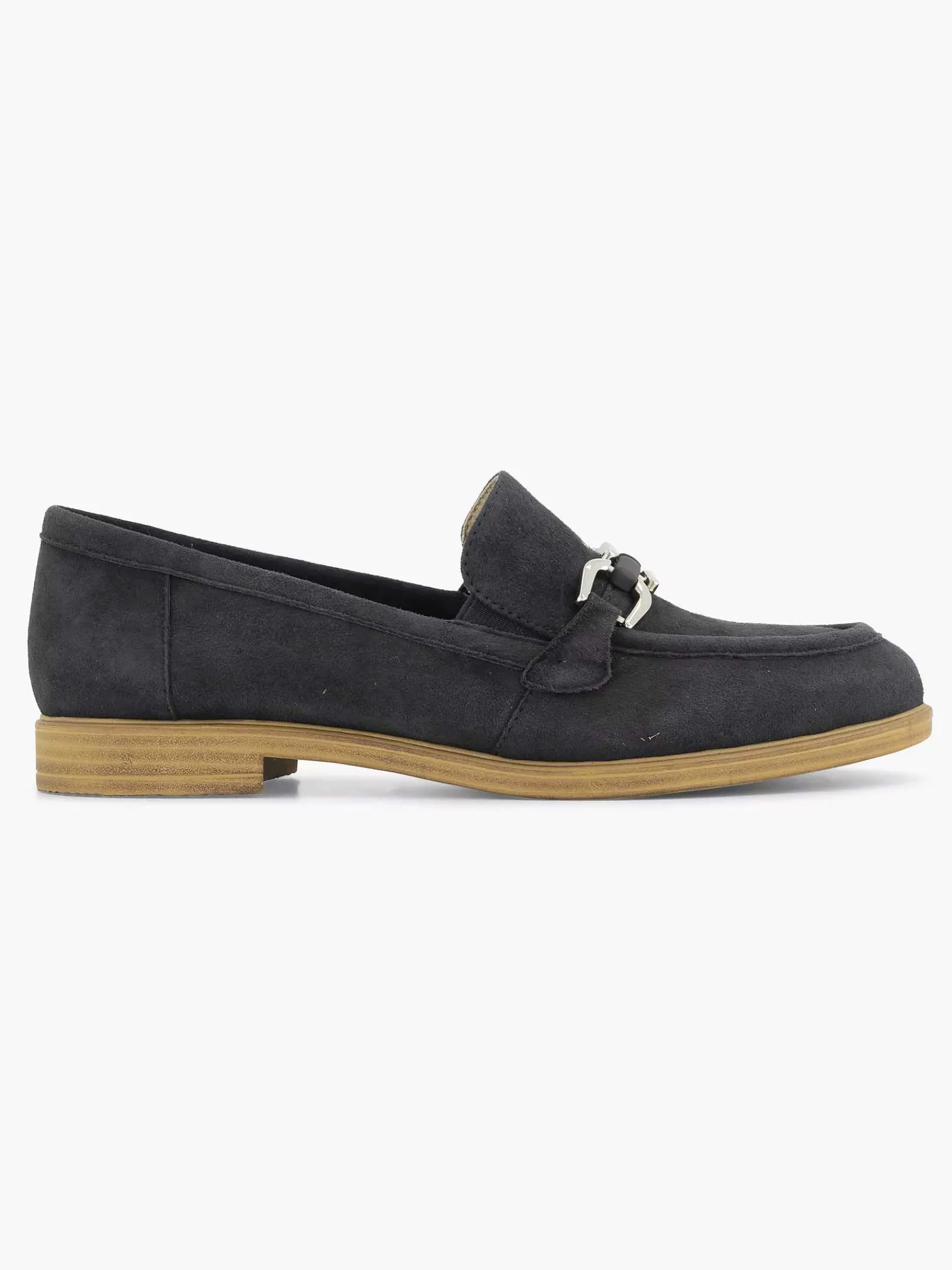 Medicus Comfort Schoenen-Marineblauwe Leren Instapper