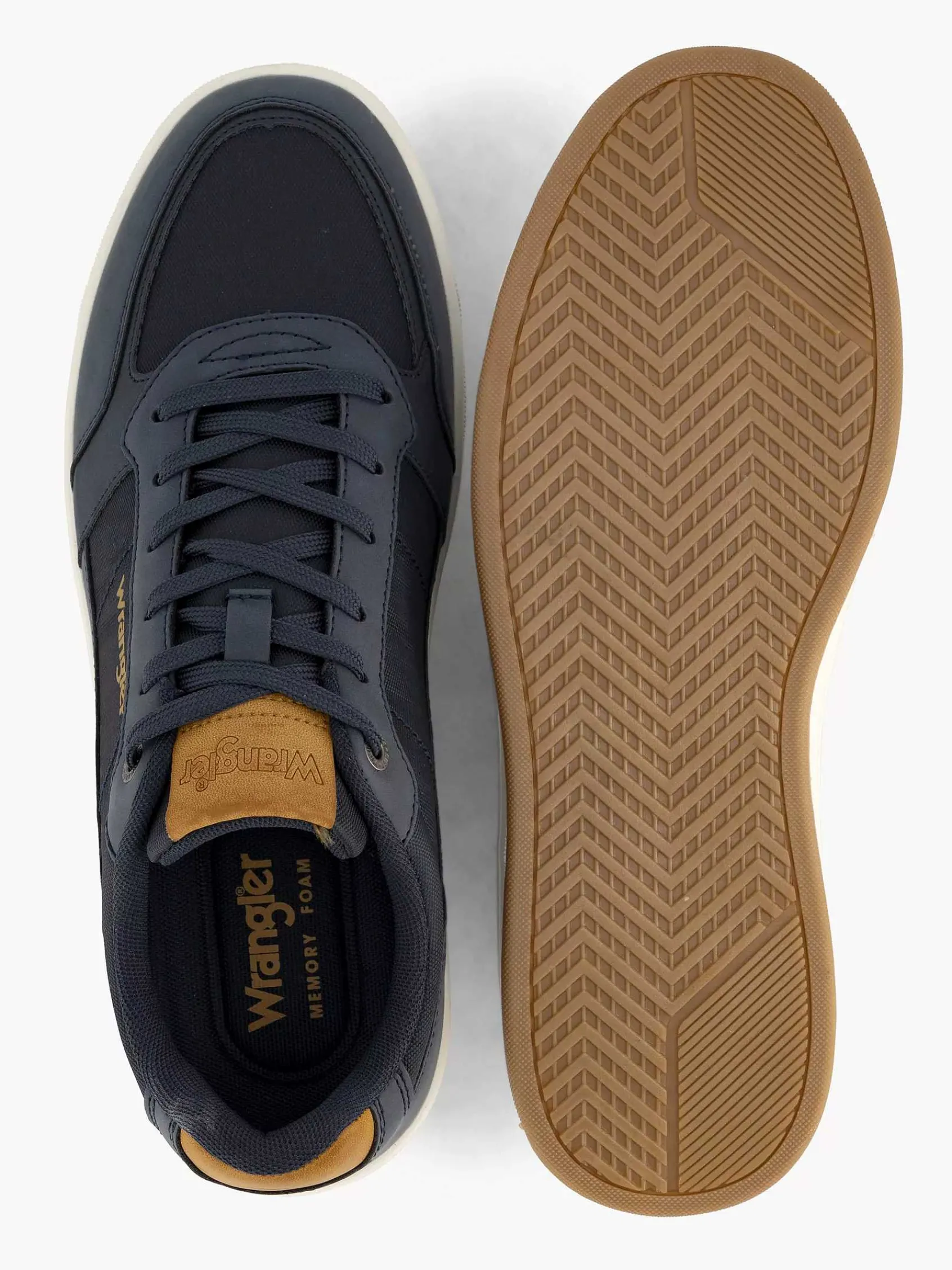 Wrangler Sneakers-Marine Blauwe Sneaker