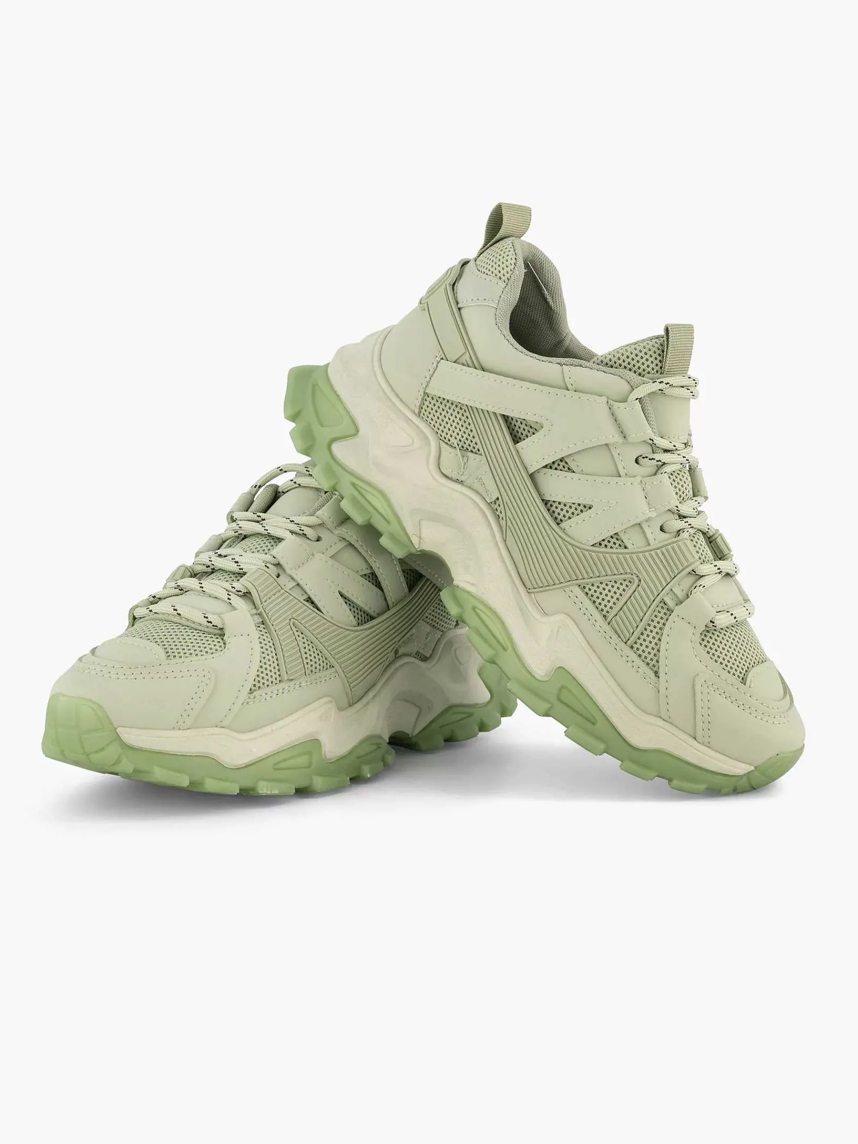 Oxmox Sneakers-Mintgroene Chunky Sneaker