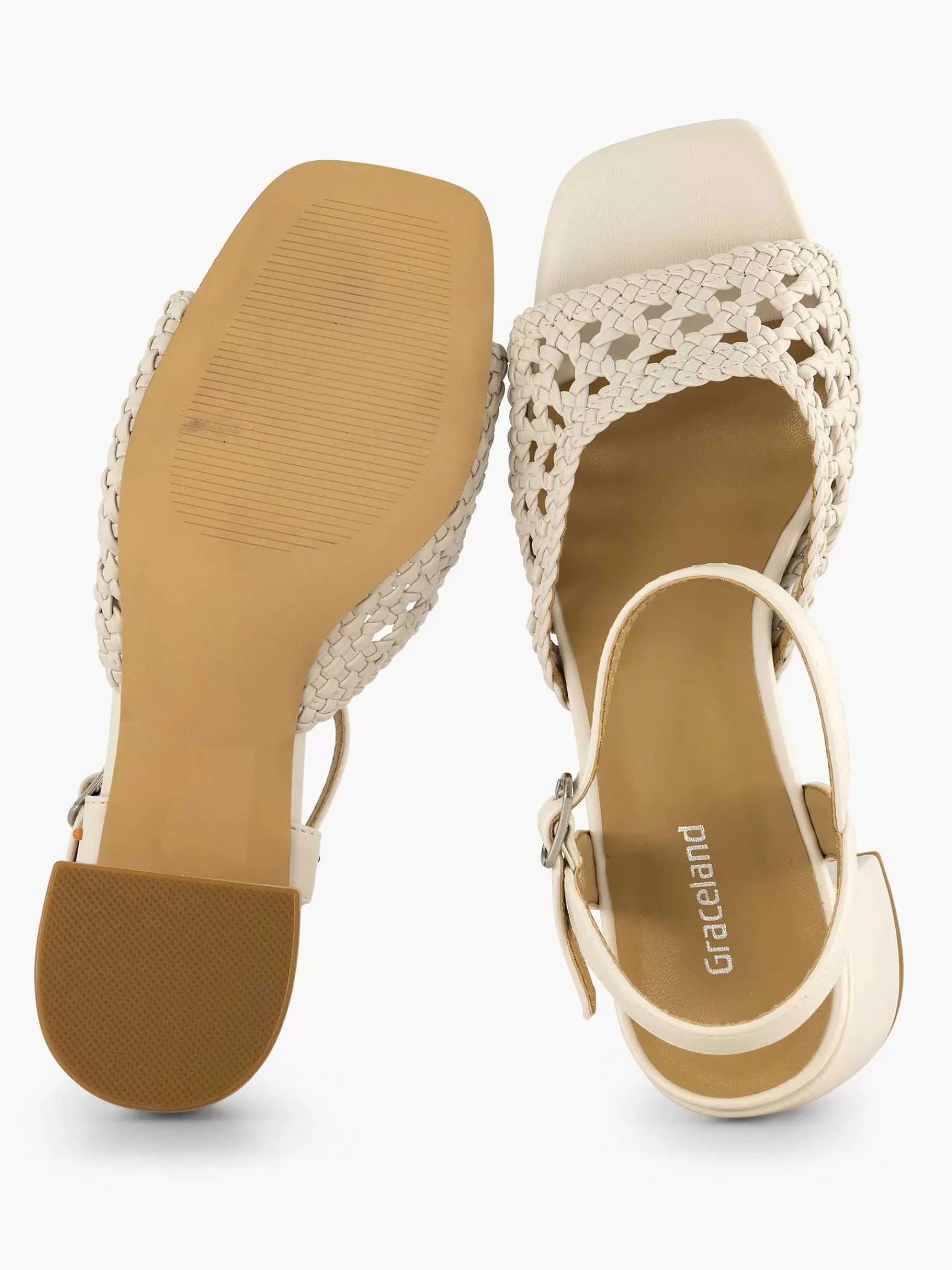 Graceland Sandalen-Off White Sandalette