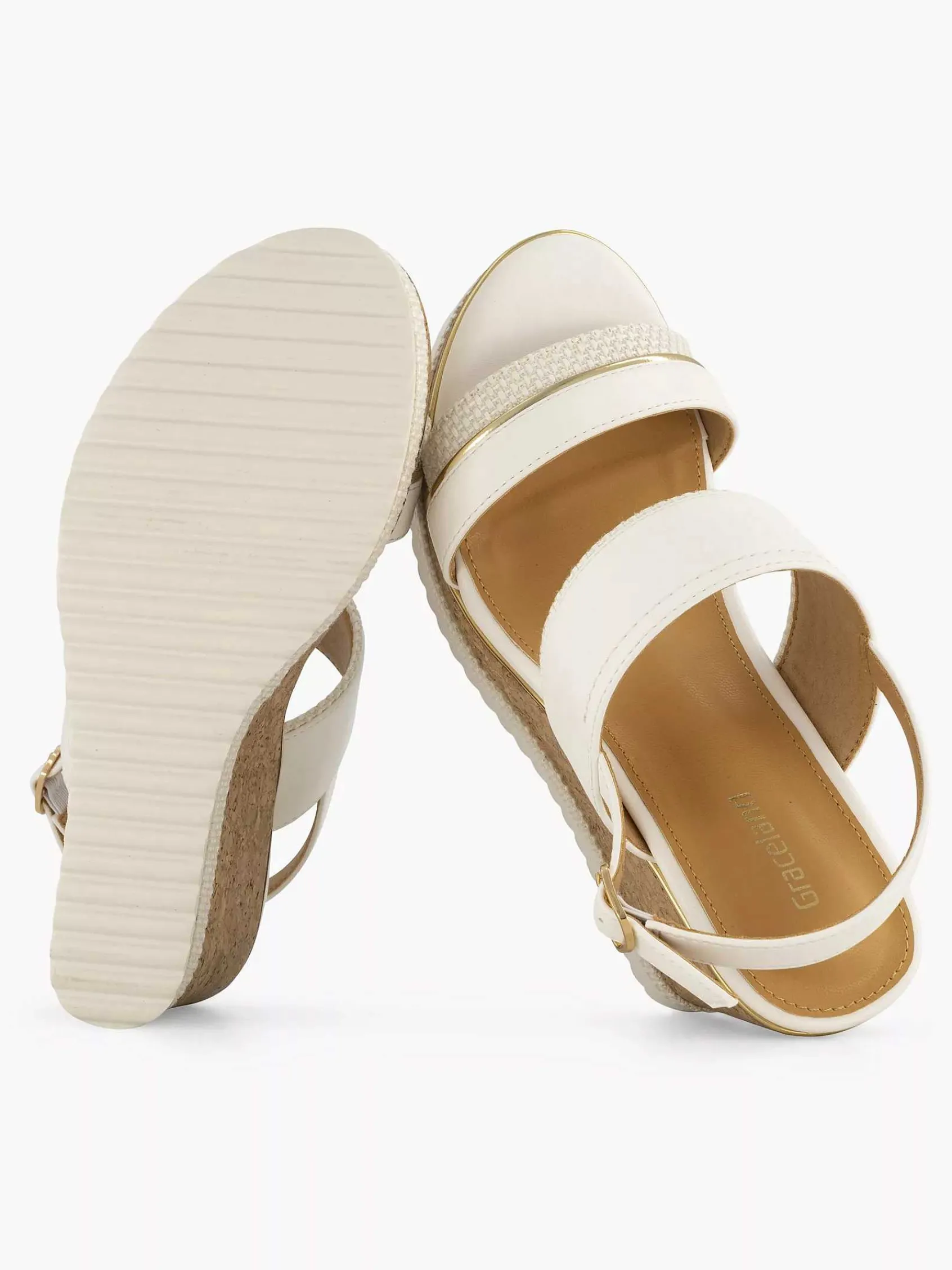 Graceland Sandalen-Off White Sandalette