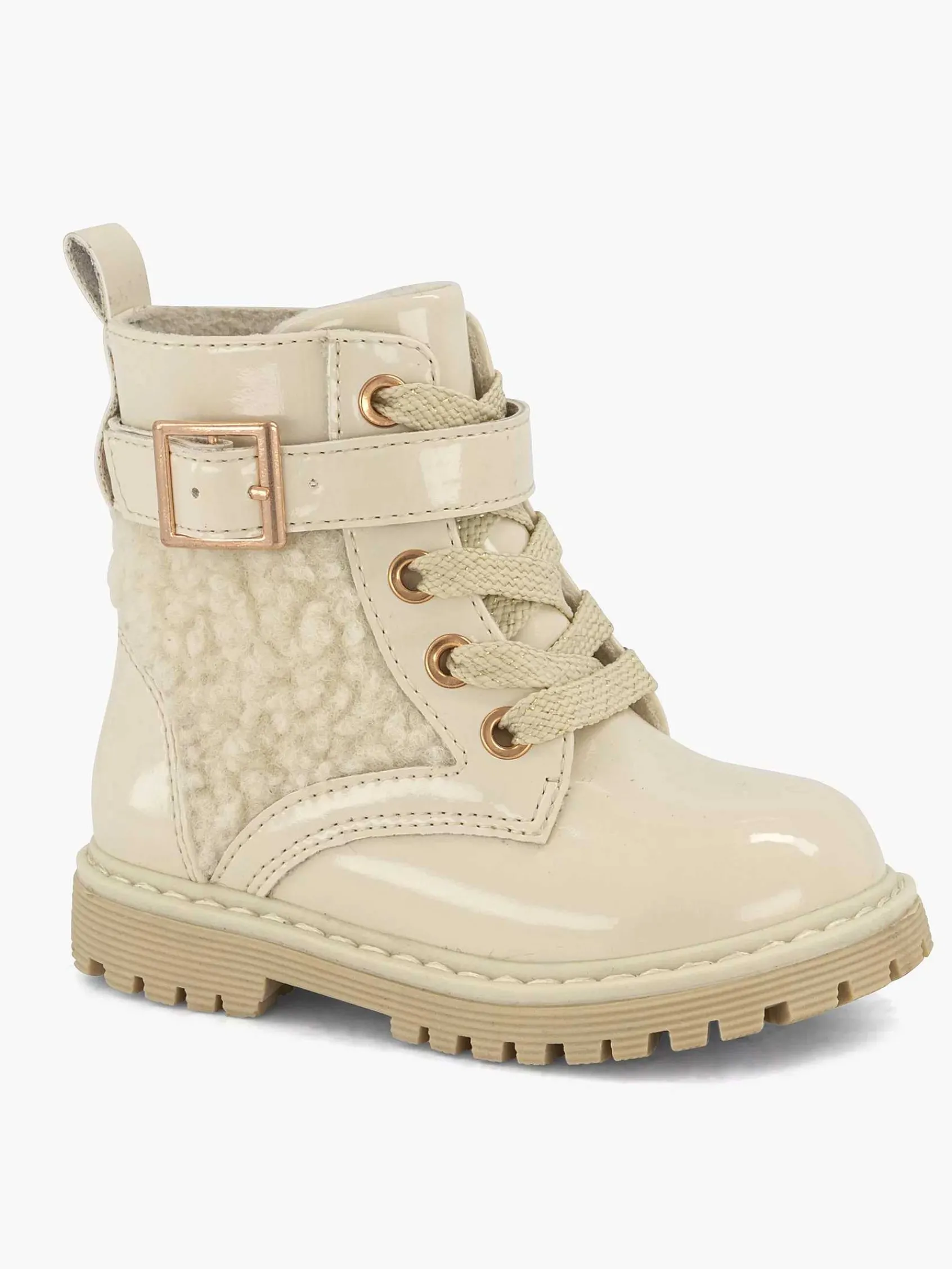 Graceland Jongensschoenen-Off White Veterboot Teddy
