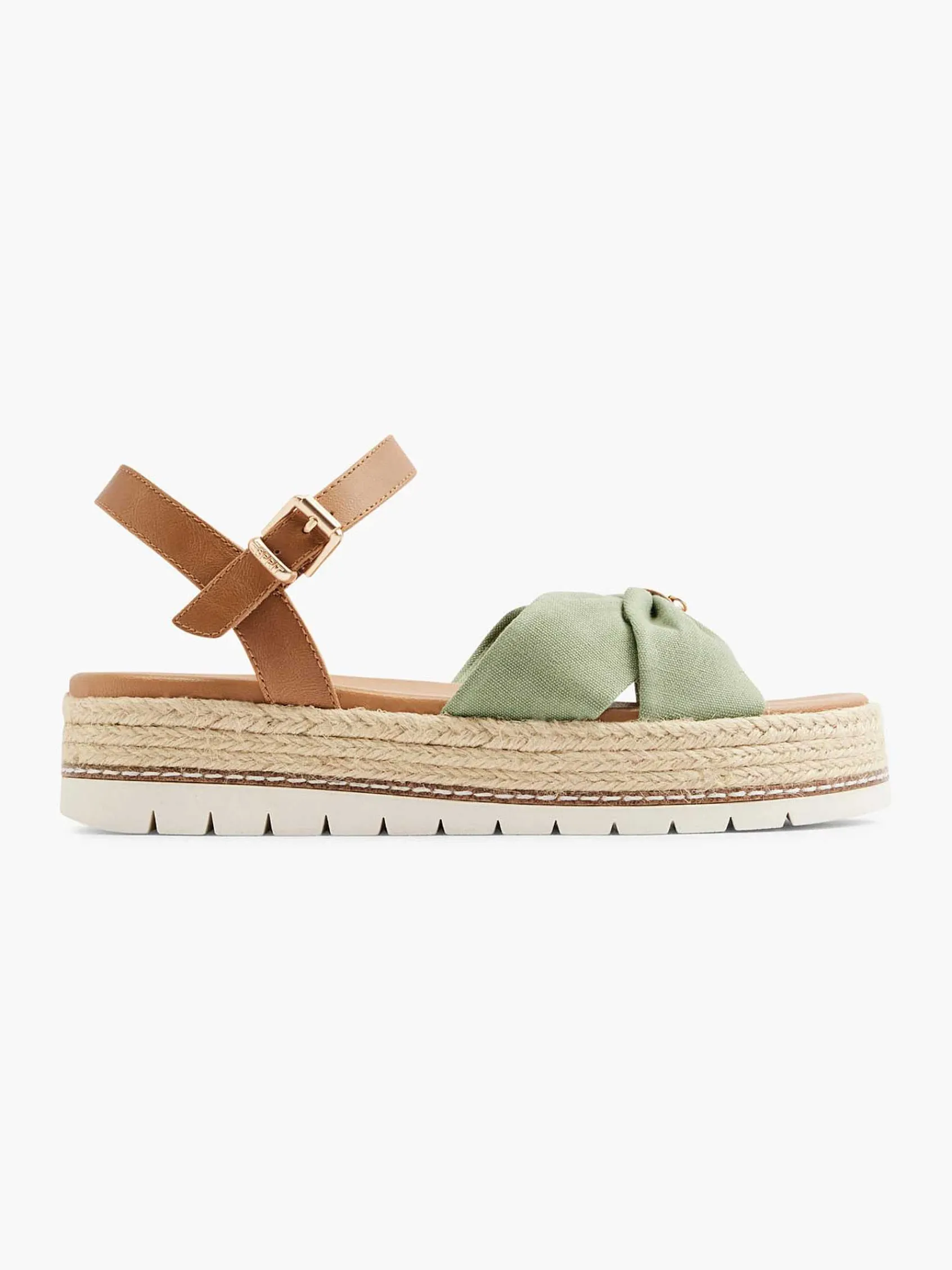 Esprit Sandalen-Olijf Platform Sandaal
