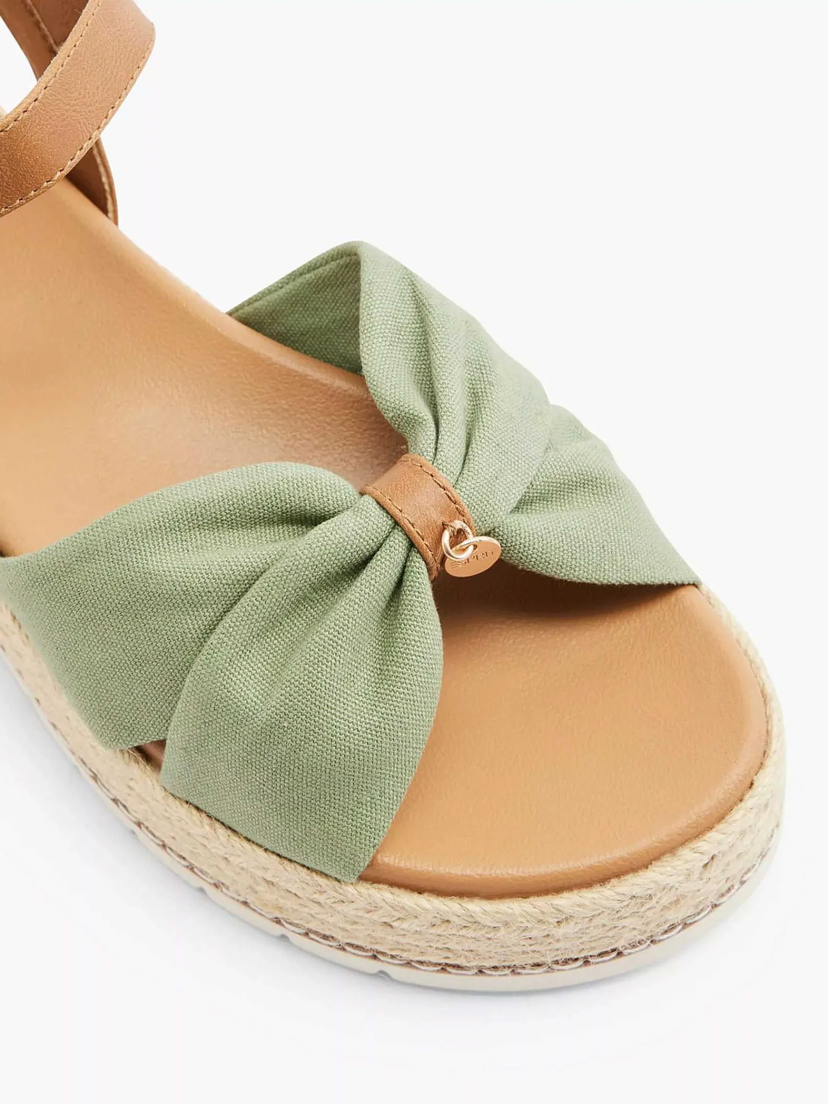 Esprit Sandalen-Olijf Platform Sandaal