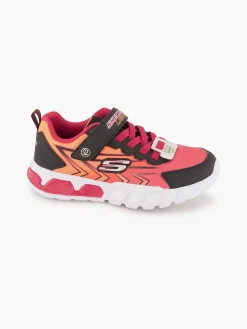 Skechers Jongensschoenen-Oranje Sneaker Lichtjes