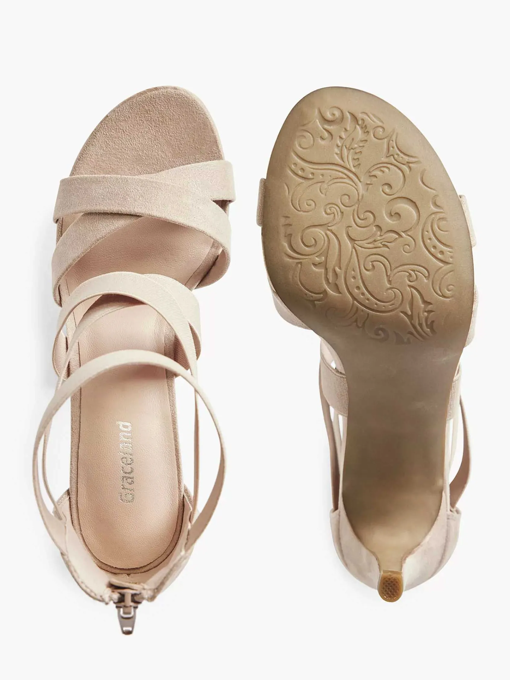 Graceland Hoge Hakken-Oud Roze Sandalette