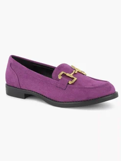 Graceland Instappers-Paarse Loafer Sierketting