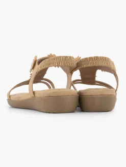 Easy Street Comfort Schoenen-Rosegouden Comfort Sandaal Steentjes