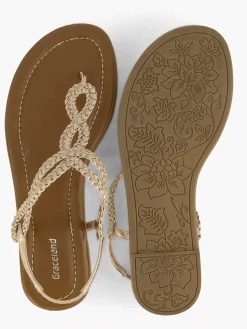 Graceland Sandalen-Rosegouden Sandaal