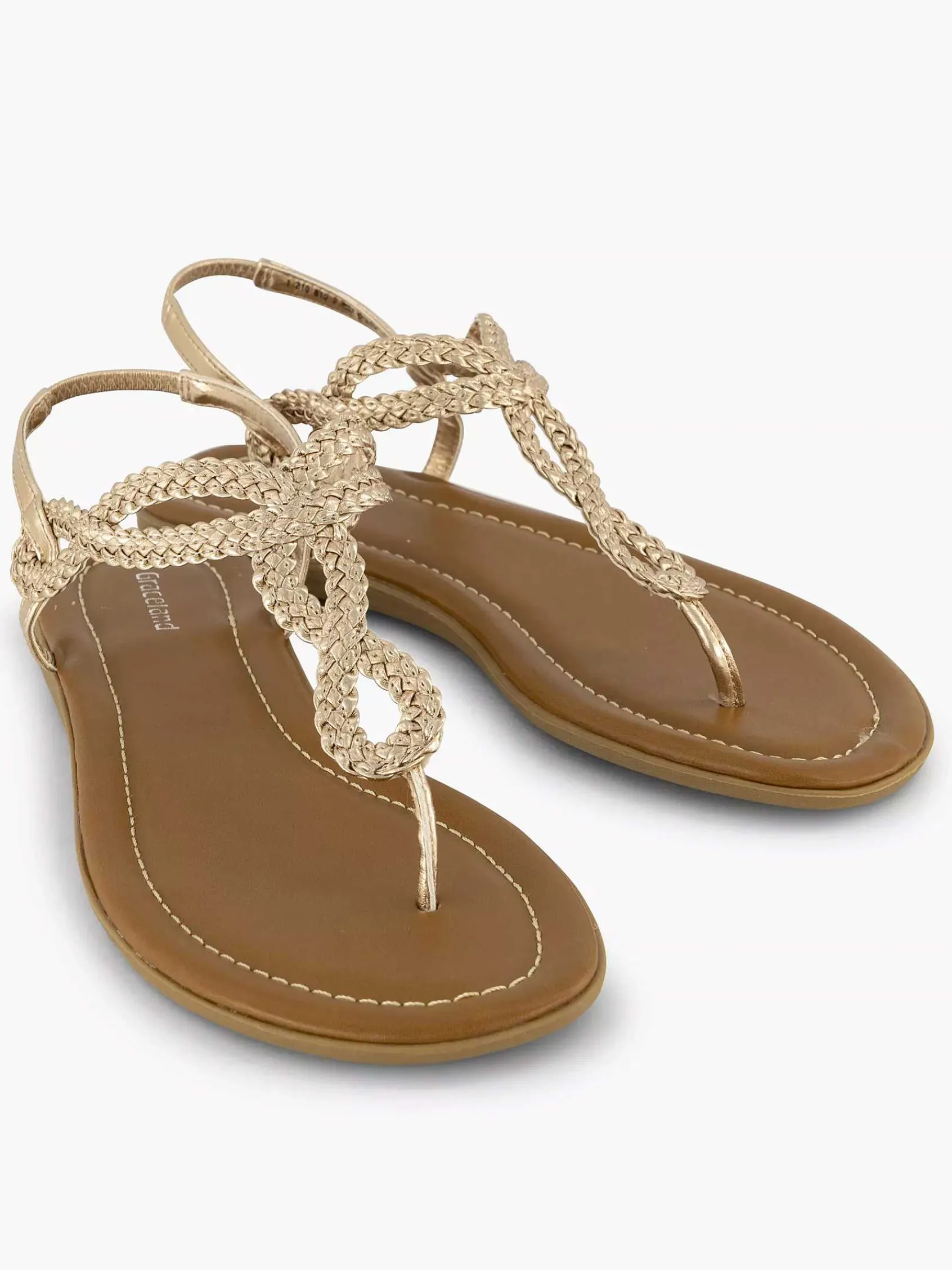 Graceland Sandalen-Rosegouden Sandaal
