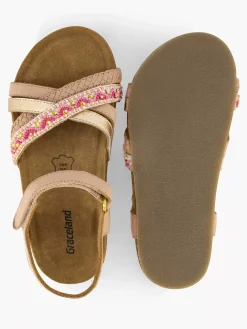 Graceland Babyschoenen-Rosegouden Sandaal