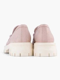 Oxmox Instappers-Roze Chunky Loafer Sierketting