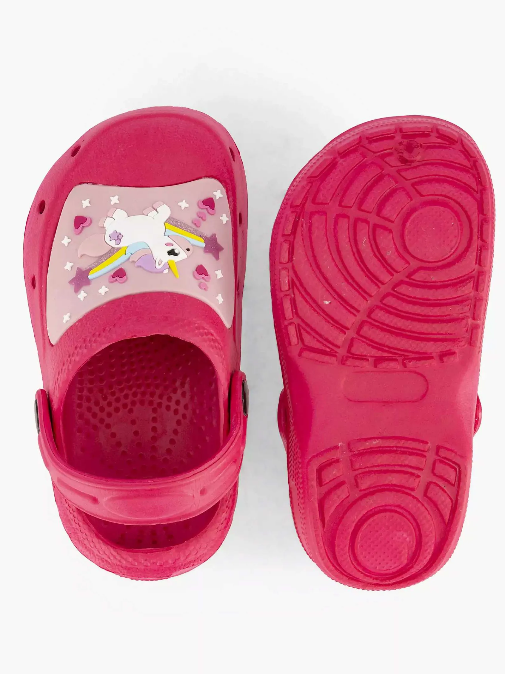 Blue Fin Babyschoenen-Roze Clog Lichtjes
