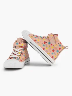 Graceland Jongensschoenen-Roze Hoge Canvas Sneaker Fruit